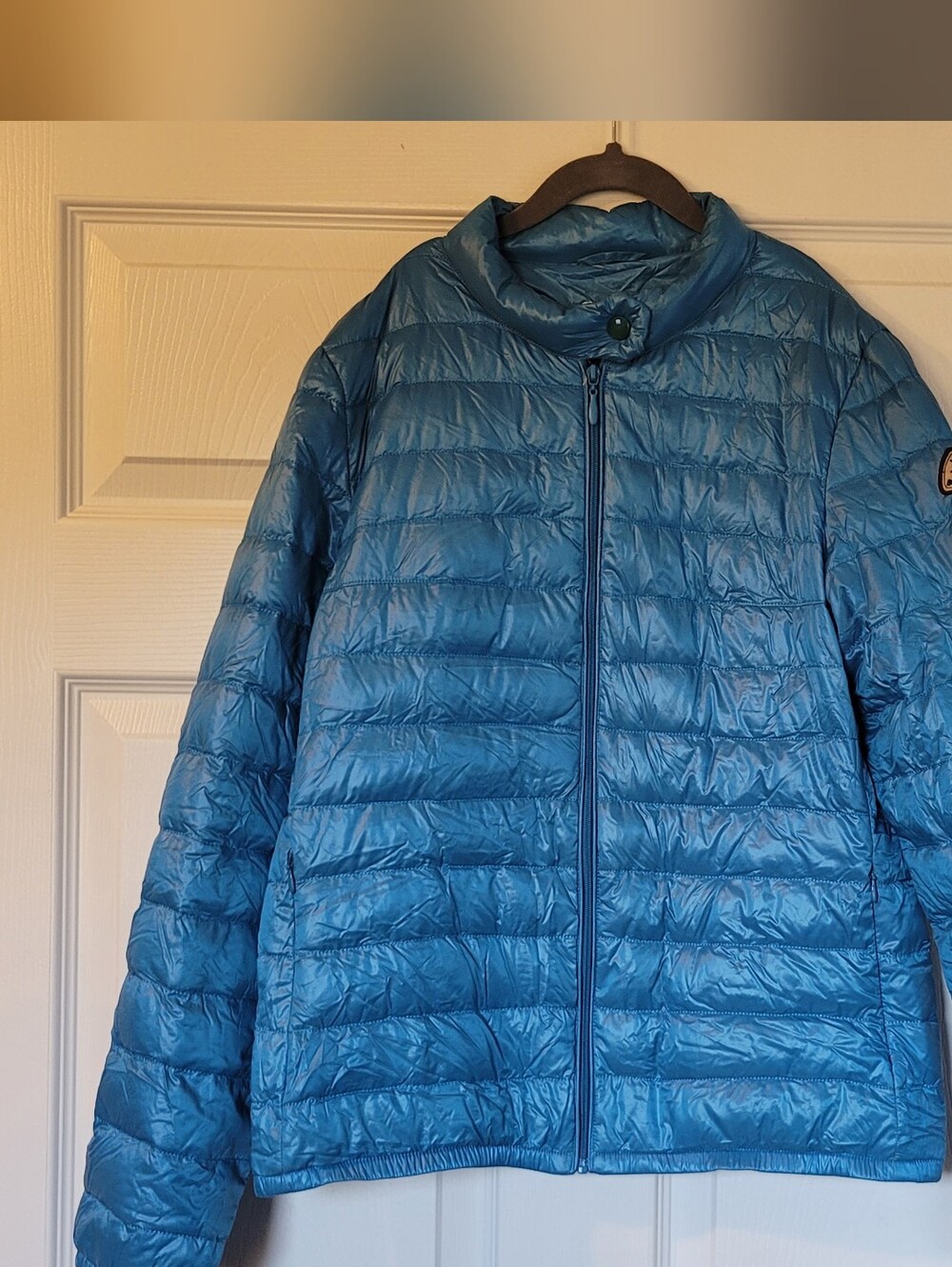 Title:Bosideng Blue Lightweight Packable Down Puffer Jacket - Size Small